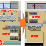 特定個人情報を取り扱う区域を分割する